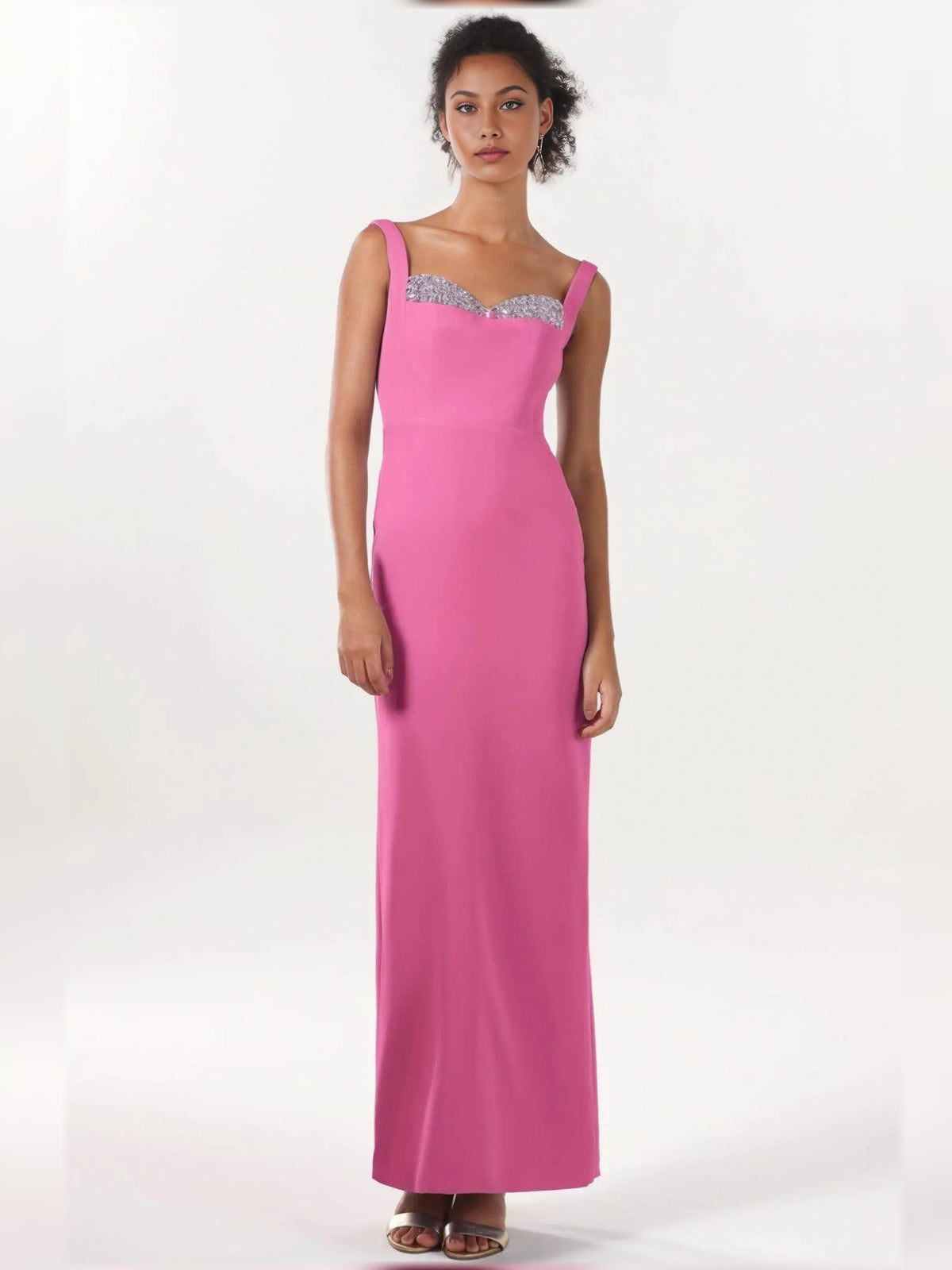 Sweetheart Slit Beading Floor-Length Formal Dress