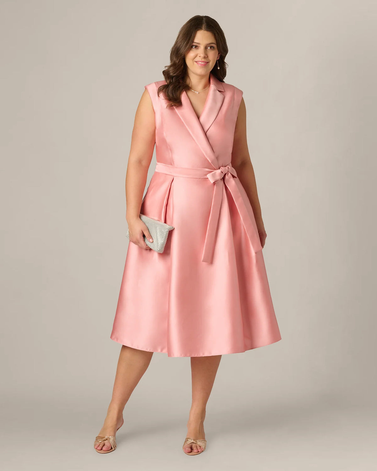 A-Line Midi Mother of the Bride Dress for Destination Wedding