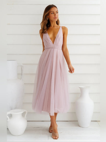 Summer Cinderella Midi Formal Dress