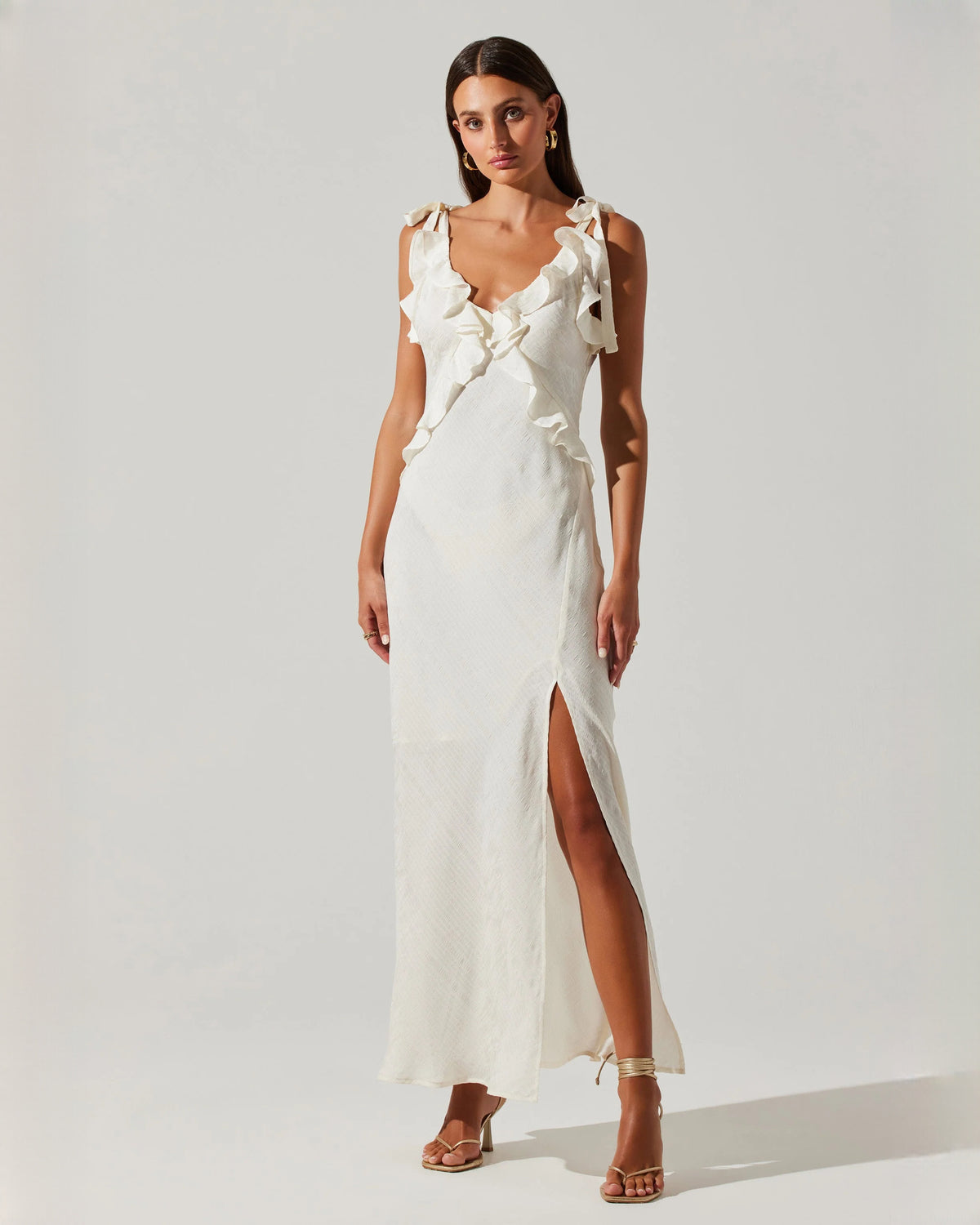 Elegant Evening Event Sleeveless Satin A-Line Maxi Bridesmaid Dress