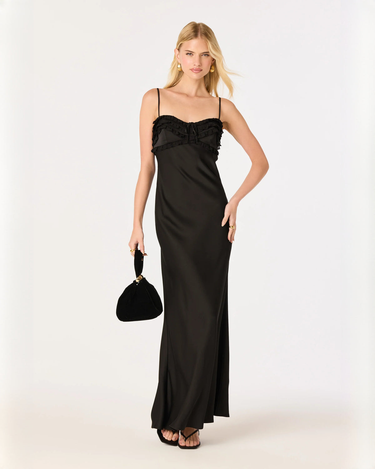Modern Evening Event Sleeveless Satin A-Line Maxi Bridesmaid Dress