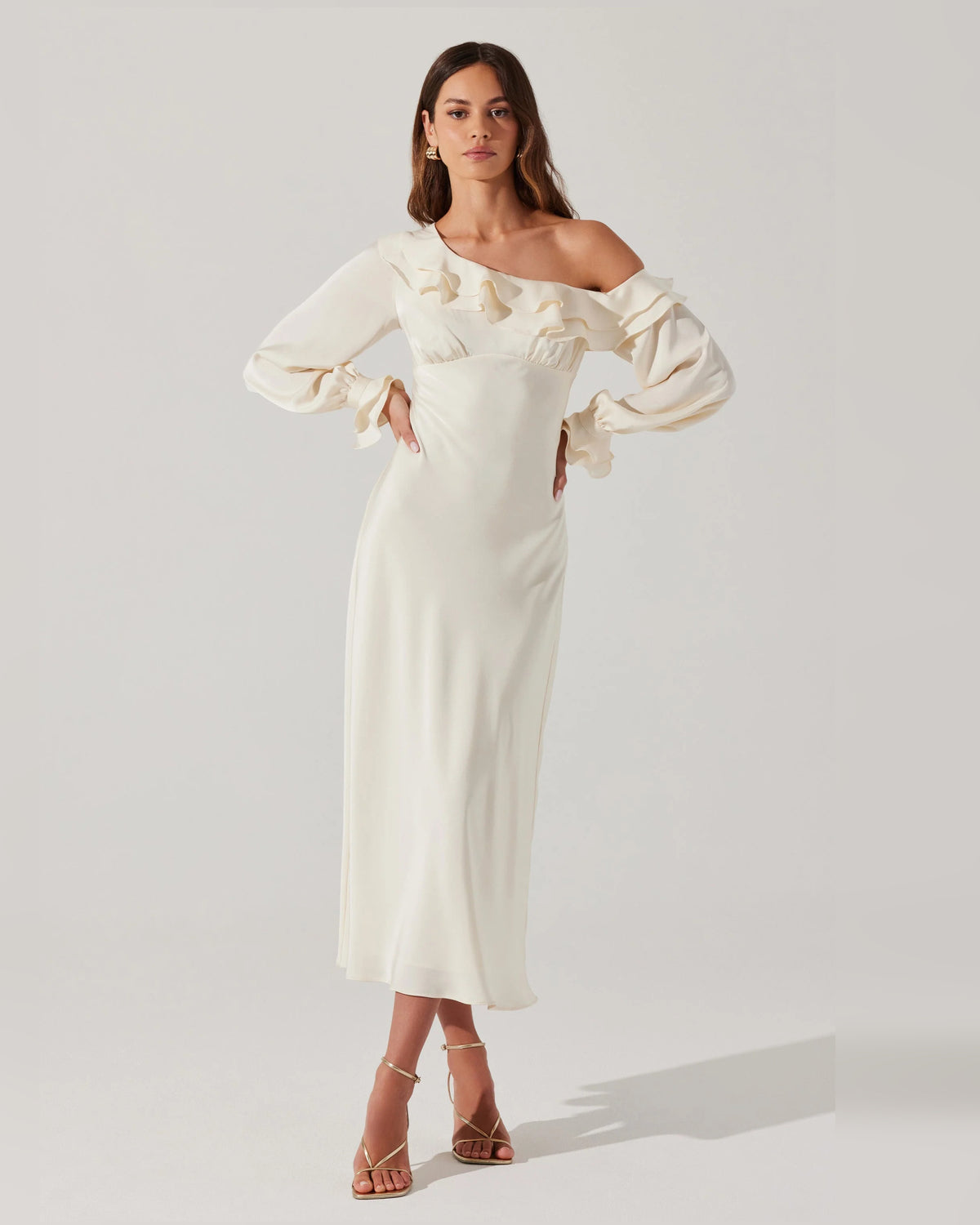 Off-Shoulder A-Line Maxi Formal Dress for Formal Party