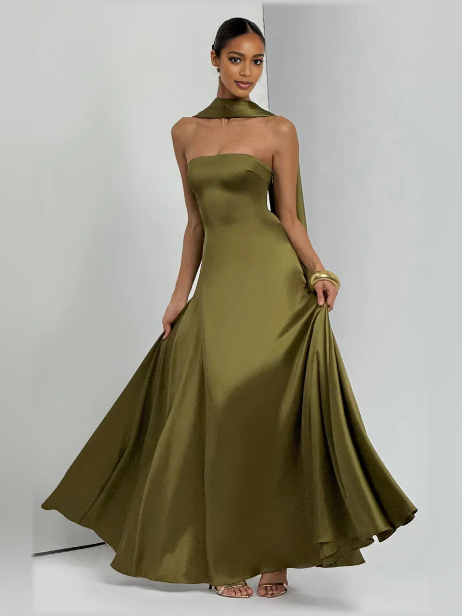 Sweetheart Corset A-Line Floor-Length Formal Dress