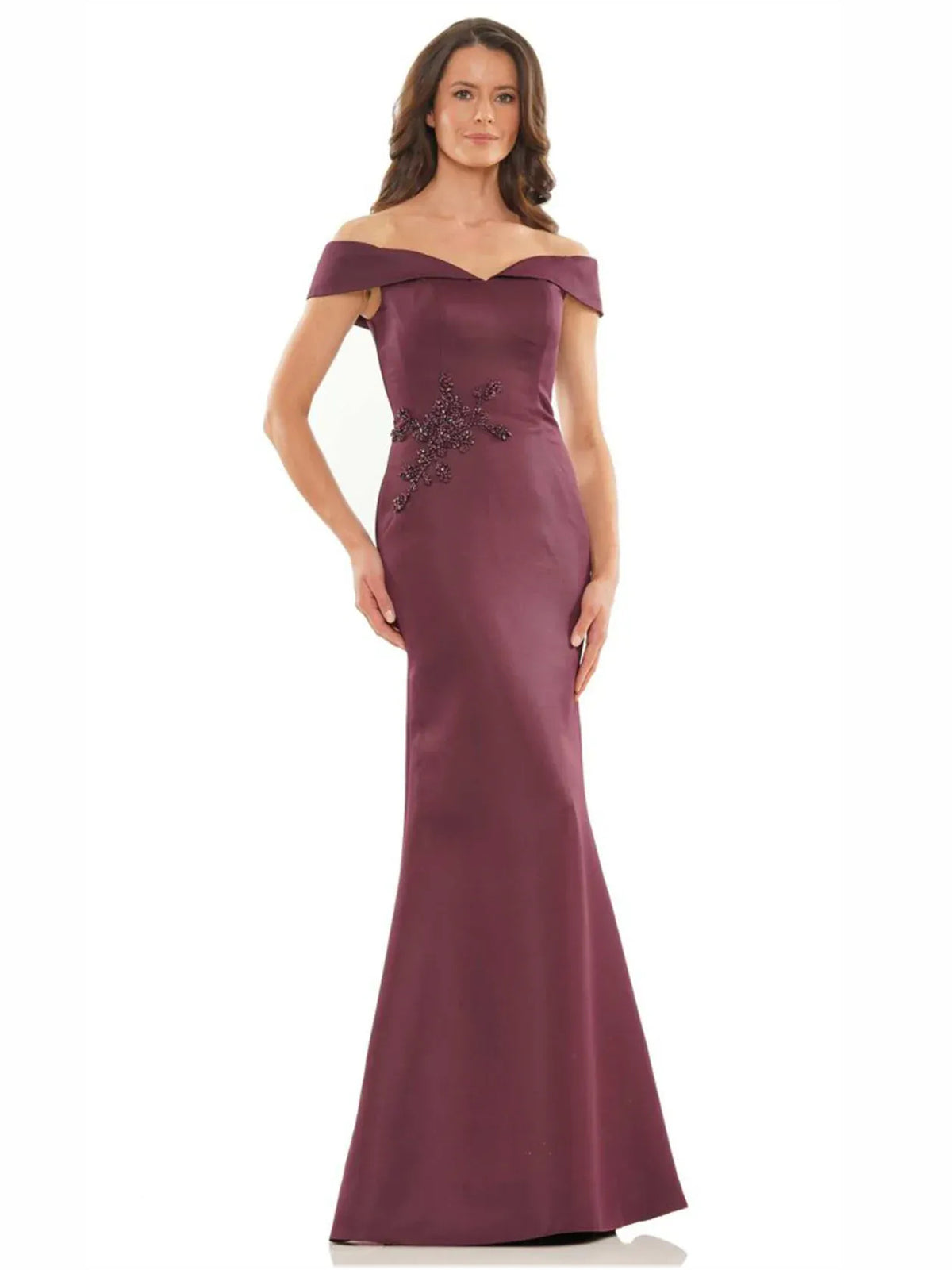 Off-The-Shoulder Beading Mermaid Floor-Length Elegant Formal Dress