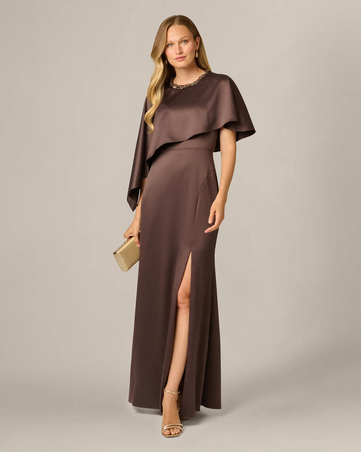 Spaghetti Strap A-Line Maxi Mother of the Bride Dress for Awards Dinner