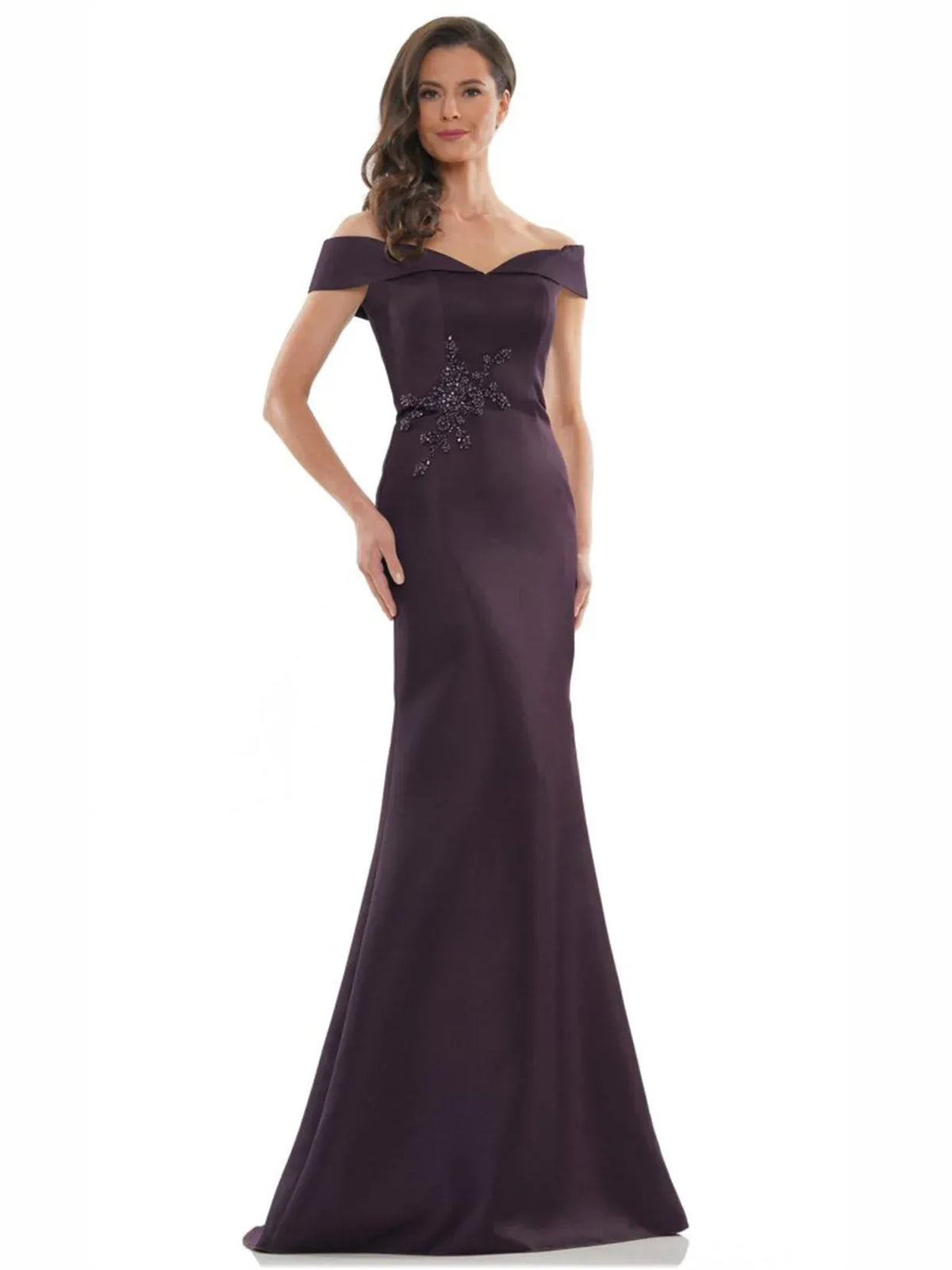 Off-The-Shoulder Beading Mermaid Floor-Length Elegant Formal Dress