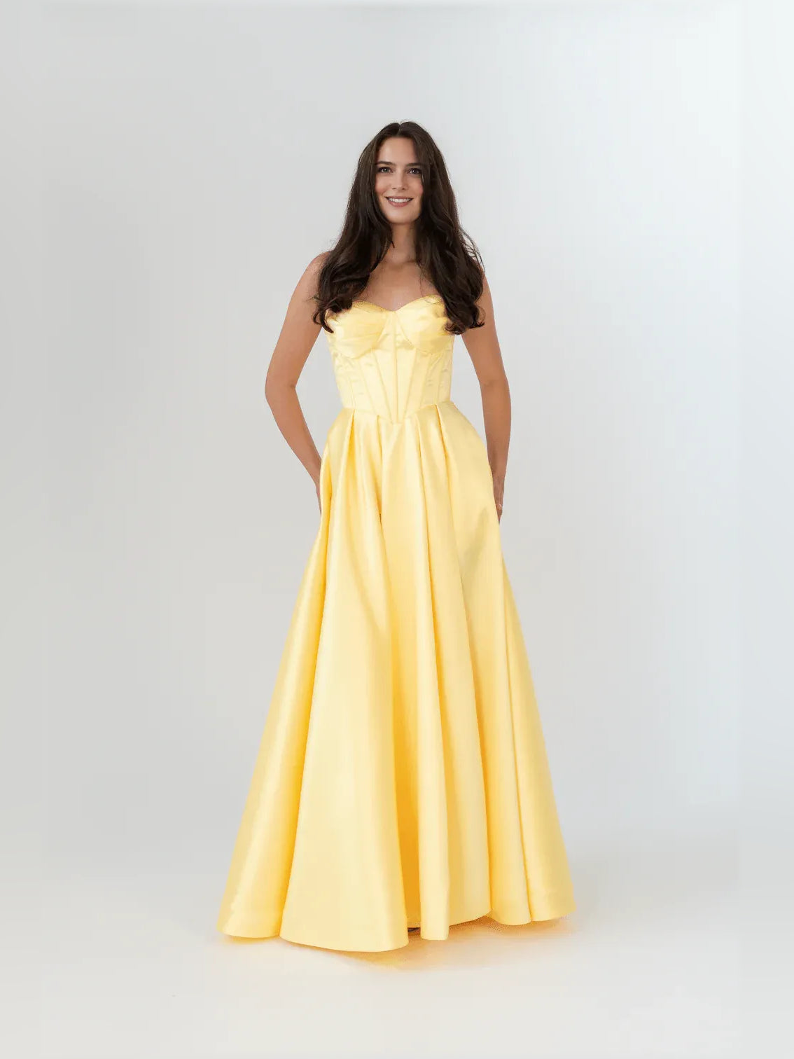 Sweetheart Corset Lace-Up Back Floor-Length Elegant Formal Dress