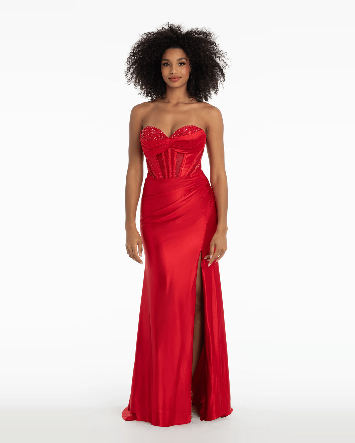 Ruched Pleated Sweetheart Column Maxi Prom Dress for Special Occasion