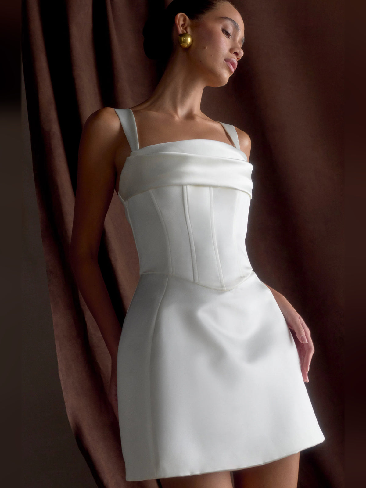 Corset Mini Satin Homecoming Dress for Dance Party