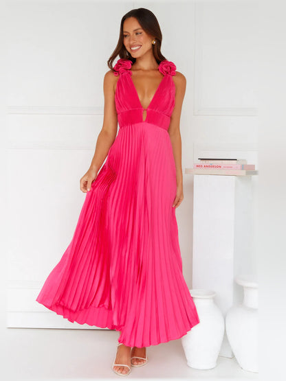 Something Special Satin Midi Formal Dress