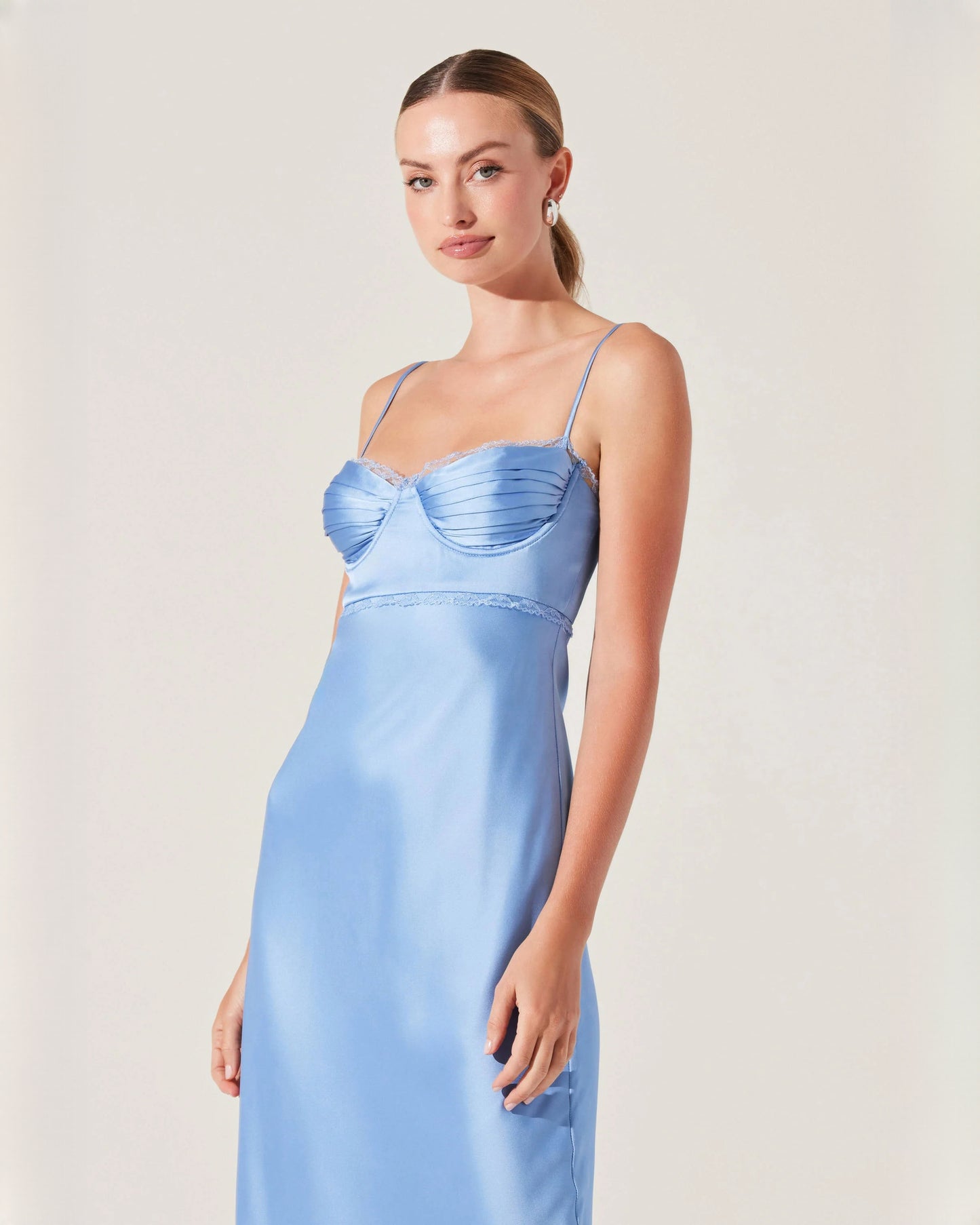 Romantic Wedding Reception Sleeveless Satin A-Line Maxi Bridesmaid Dress