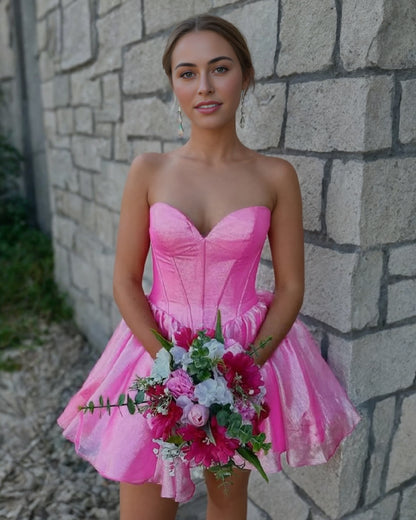 puffy tulle homecoming dress