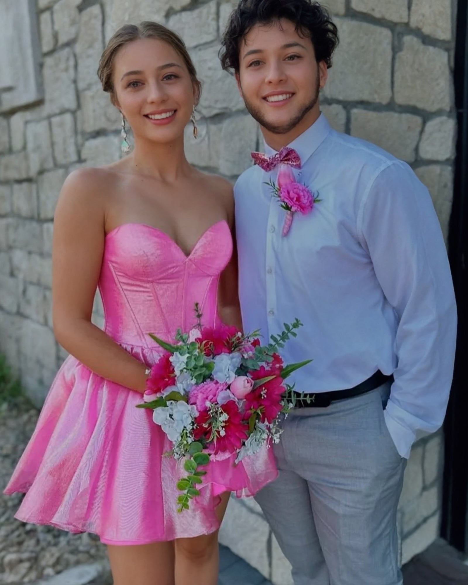 strapless fit and flare dress