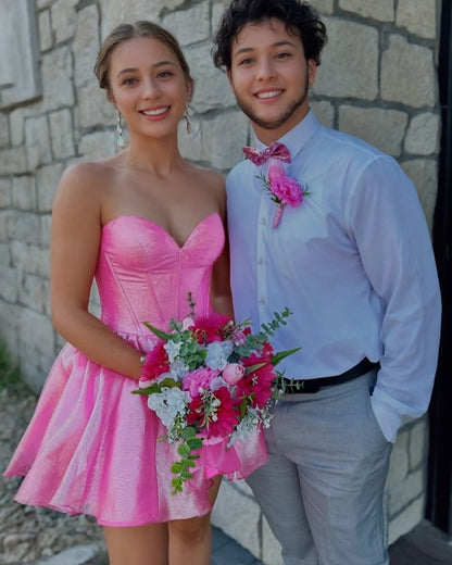 strapless fit and flare dress