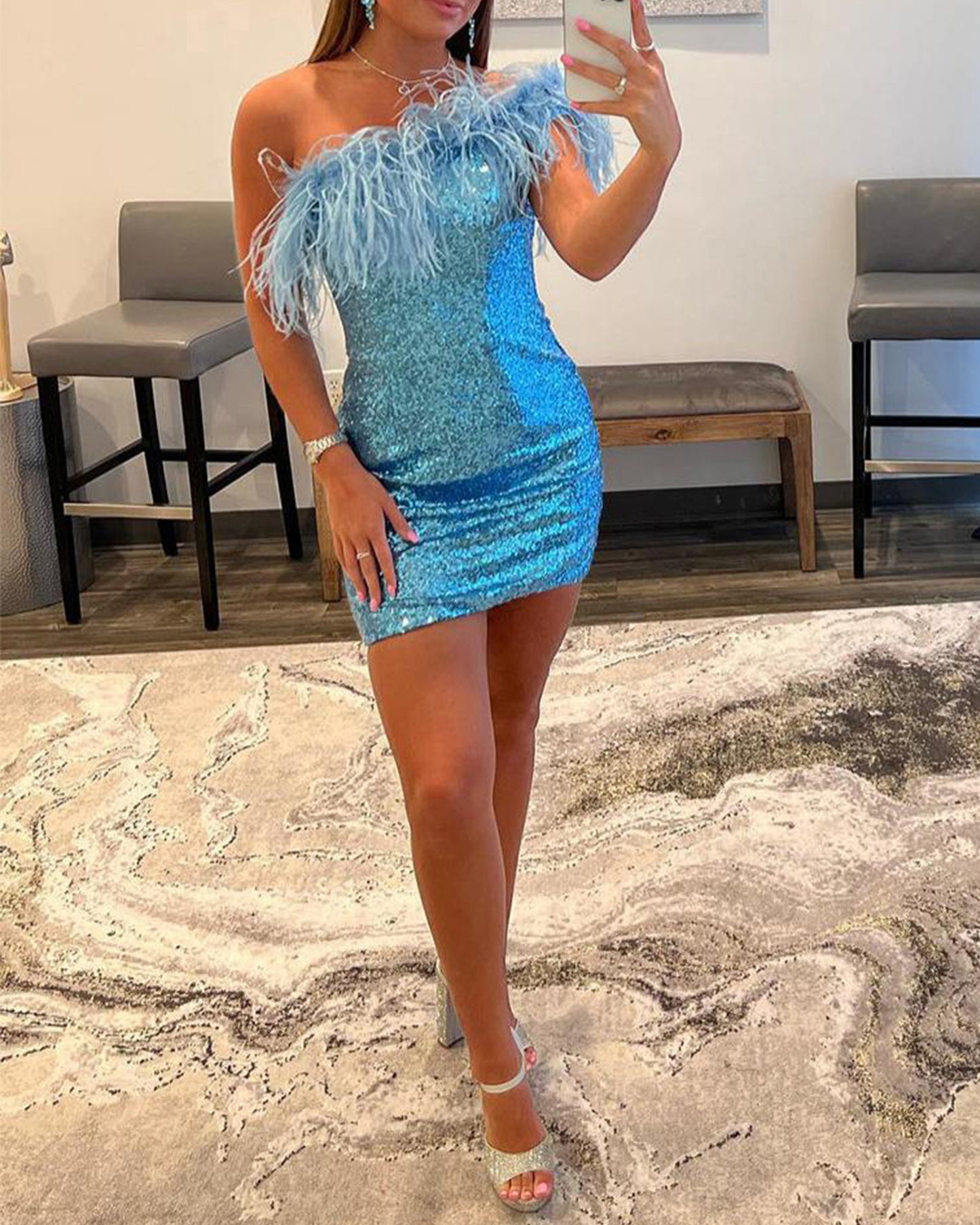 bodycon festive gathering mini dress