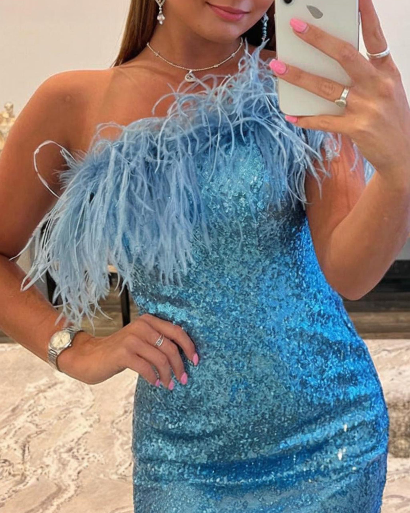 tight homecoming dress glamorous sparkle