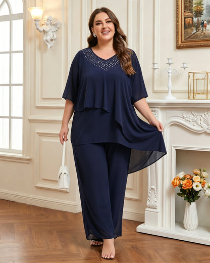 loose half sleeves formal wear